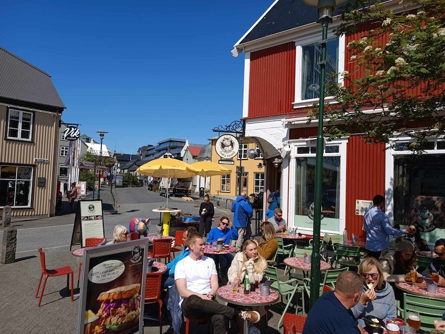 Sæta Svínið is especially wonderful when the weather is nice