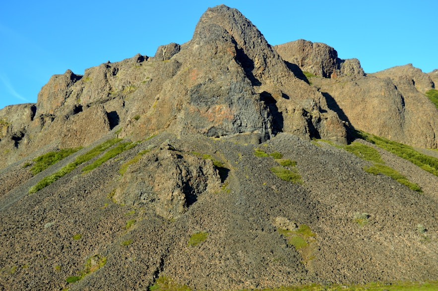 Grettisbæli - the Lair of the Viking Grettir the Strong in Öxarnúpur in North-East Iceland