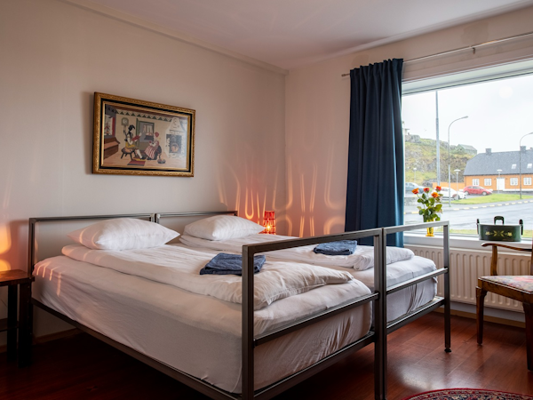 Enjoy spacious bedrooms at Sjavarborg Guesthouse.