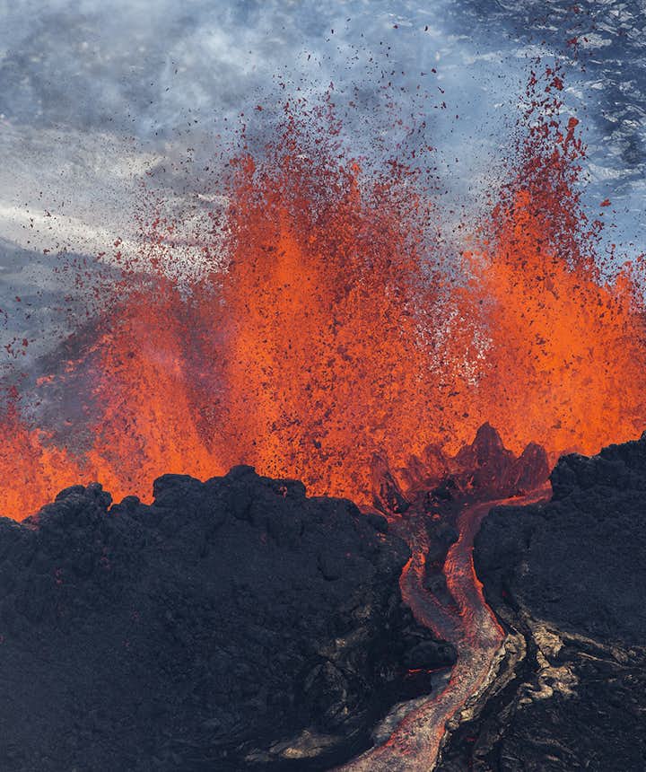 冰岛Holuhraun火山爆发