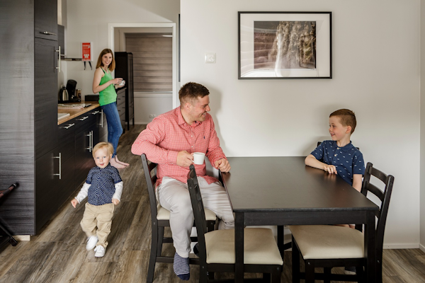 Accommodate your family comfortably in the apartment offering ample space and amenities.