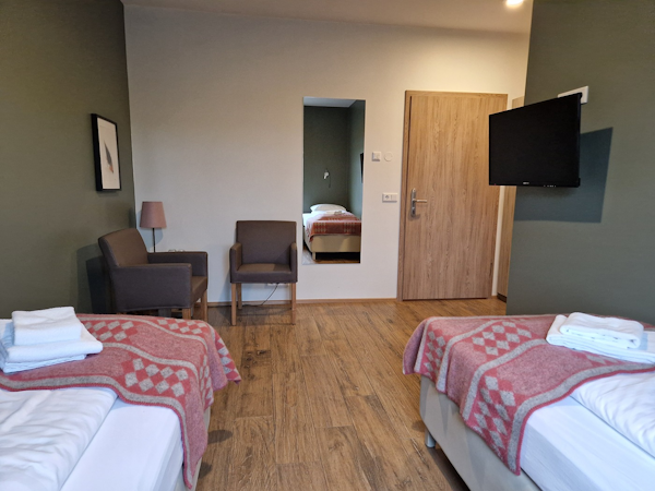 Spacious and comfortable rooms await guests of the West Ranga Lodge.