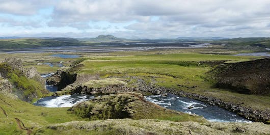 On day four of your seven-day hike, you'll trace the course of the Sydri-Ofaera river in the Icelandic Highlands.