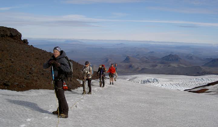 Challenging 3 Day Glacier Hiking Tour of Kverkfjoll in North Iceland