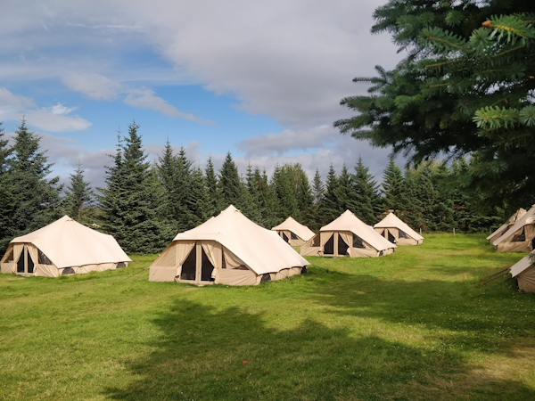The tents of Godaland Guesthouse and Glamping are perfect for couples, families, and groups of friends.