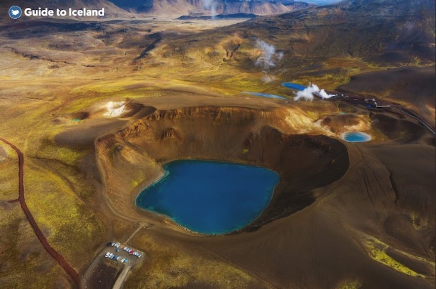 The Viti crater in Krafla is another attraction near Hverir worth visiting.