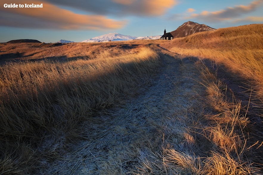 Winteransicht des Snæfellsjökull