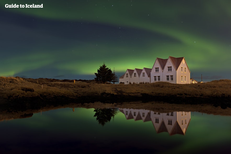 Northern Lights over Thingvellir in Iceland
