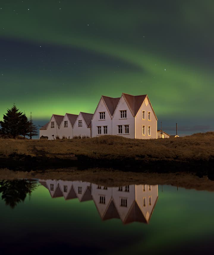 冰岛辛格维利尔Thingvellir北极光