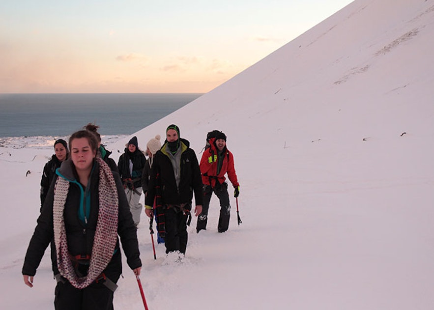 La mini expedición al glaciar de Snæfellsjökull 