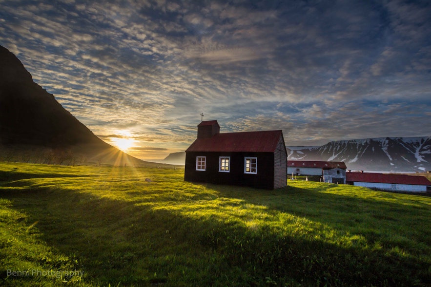 Church at my home, Westfjords in Iceland