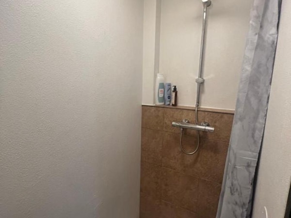 The shower area is always clean and maintained well.
