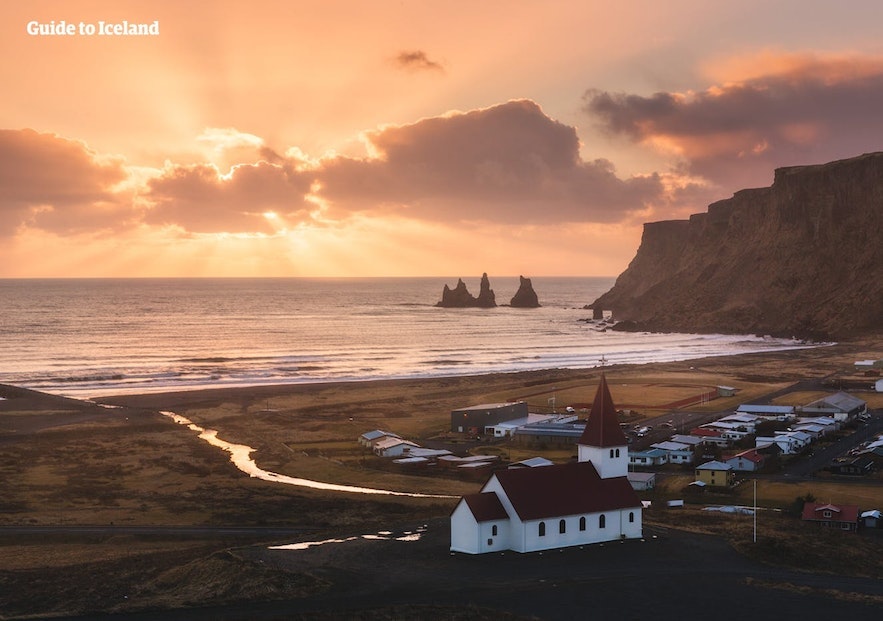 The Vik church is a very popular photography location on the South Coast