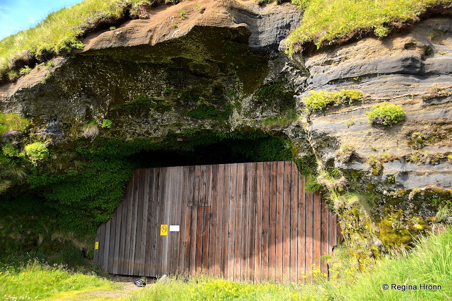 The historic Steinahellir Cave in South Iceland