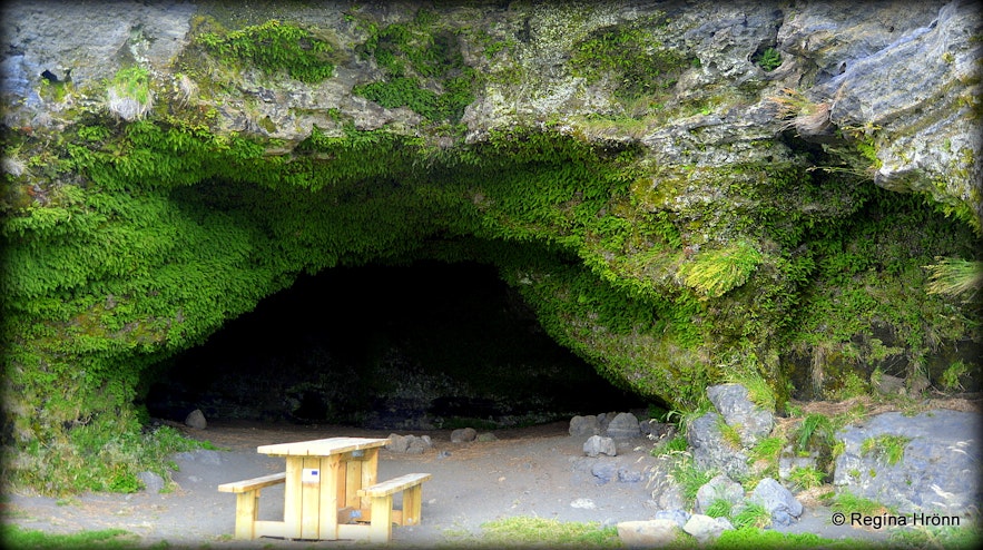 The historic Steinahellir Cave in South Iceland