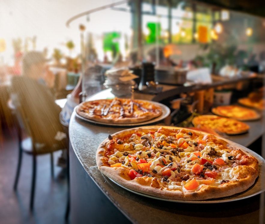 Ölverk serves some of the best pizzas in Iceland along with delicious beer brewed on-site.