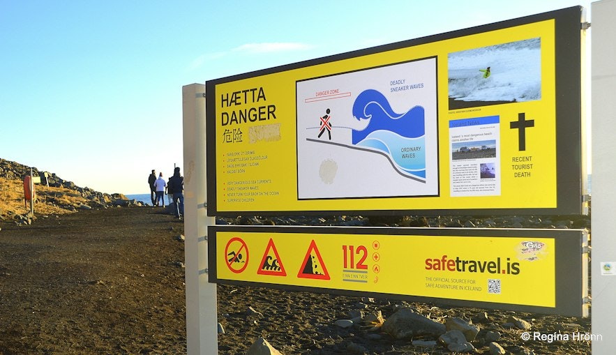 There are plenty of warning signs in Reynisfjara so take the time to read them