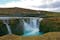 The Sigoldufoss waterfall in the Icelandic Highlands.