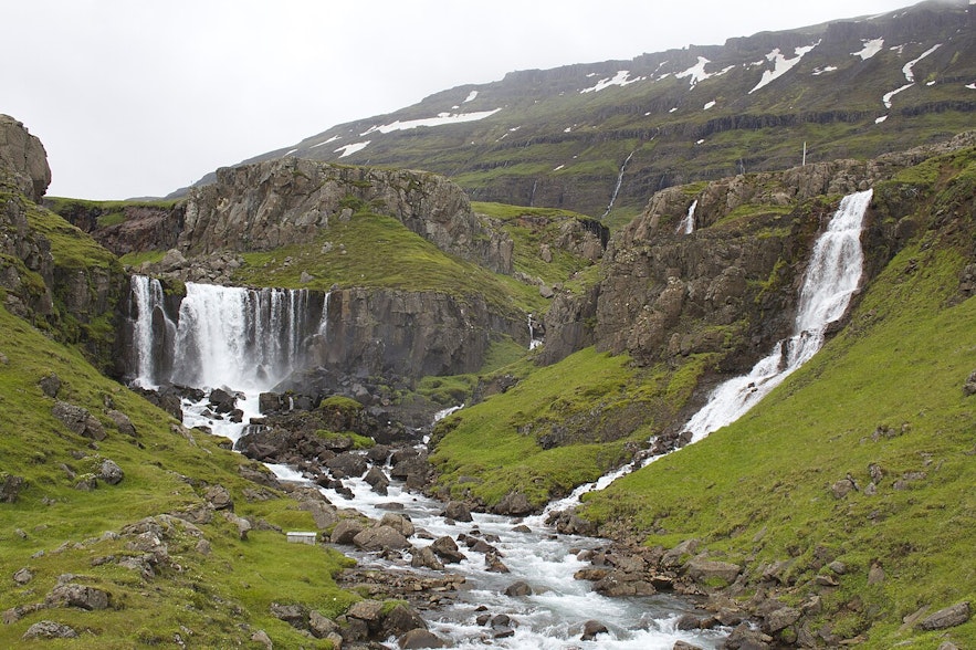 There are many beautiful Iceland waterfalls in Seydisfjordur