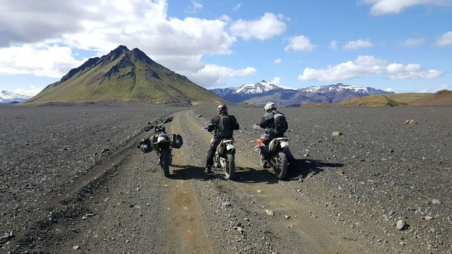 Motorcycling is popular in Iceland