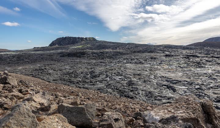 A great view of the aftermath of the recent volcanic activity in Iceland