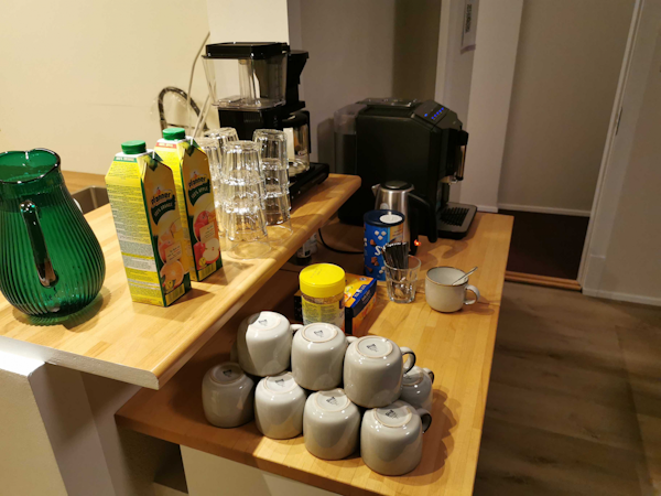 Guests at the Stykkisholmur Inn can access complimentary coffee or tea.