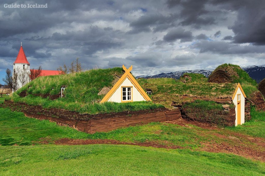 Old Icelandic turfhouse