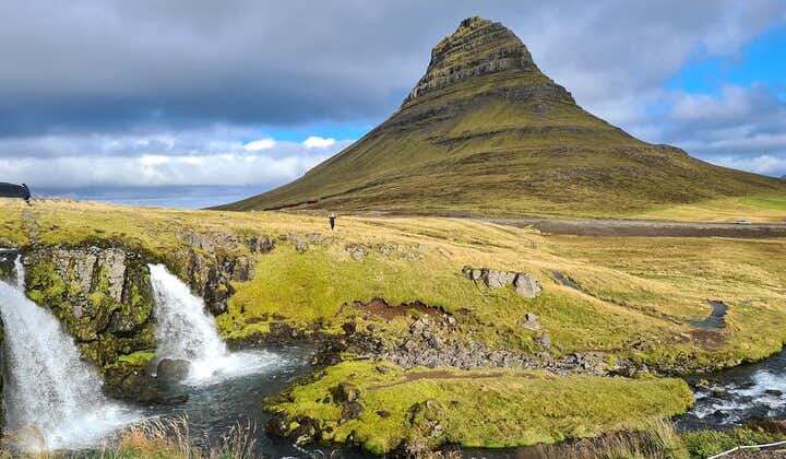 The Kirkjufell mountain on the Snaefellsnes peninsula during summer in Iceland.