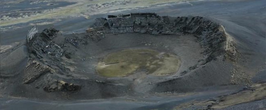 Hrossaborg crater as it appeared in Oblivion