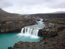 Thjofafoss Waterfall Near Hekla