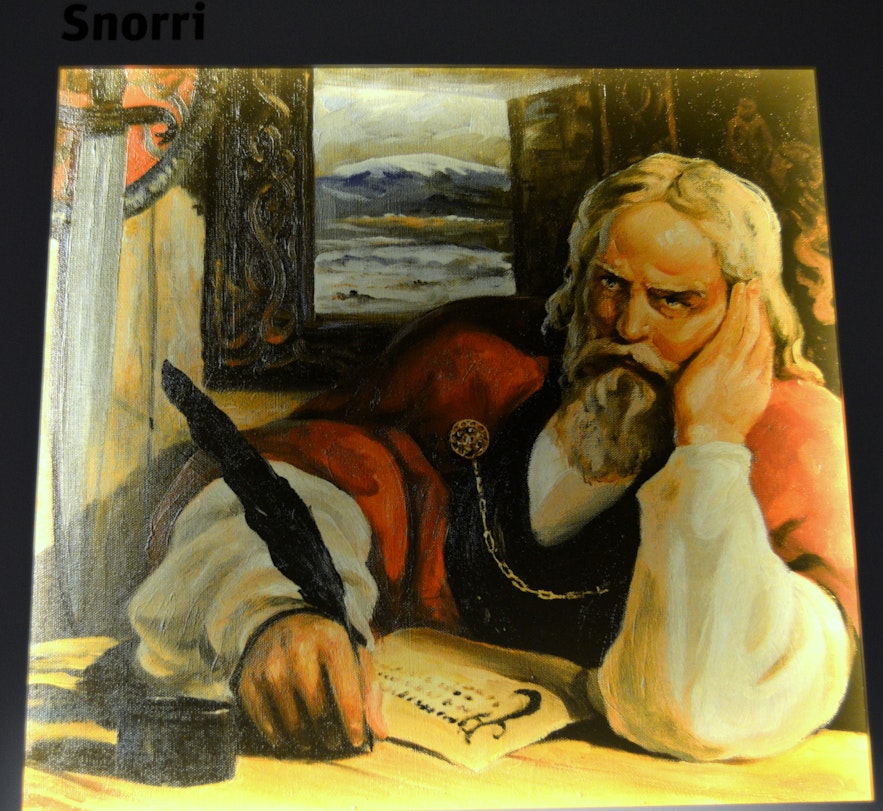 his painting of Snorri was painted by Haukur Stefánsson in 1933.