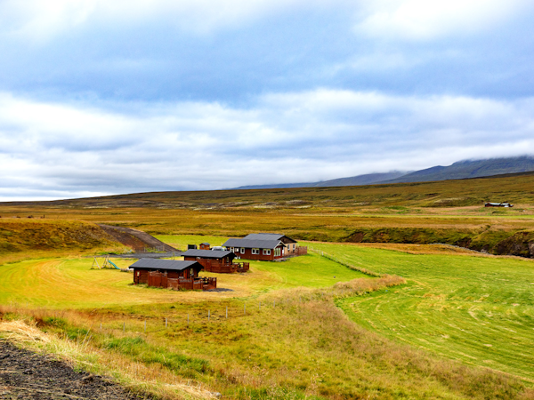The accommodations of Sireksstadir are located in a farmland near Vopnafjordur.