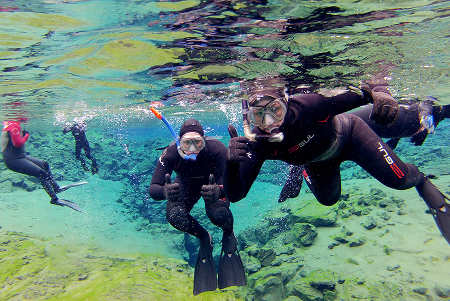 It is possible to photograph under the water at Silfra, just make the camera is attached to your suit. Silfra is sometimes referred to as the 'Go Pro Graveyard.'