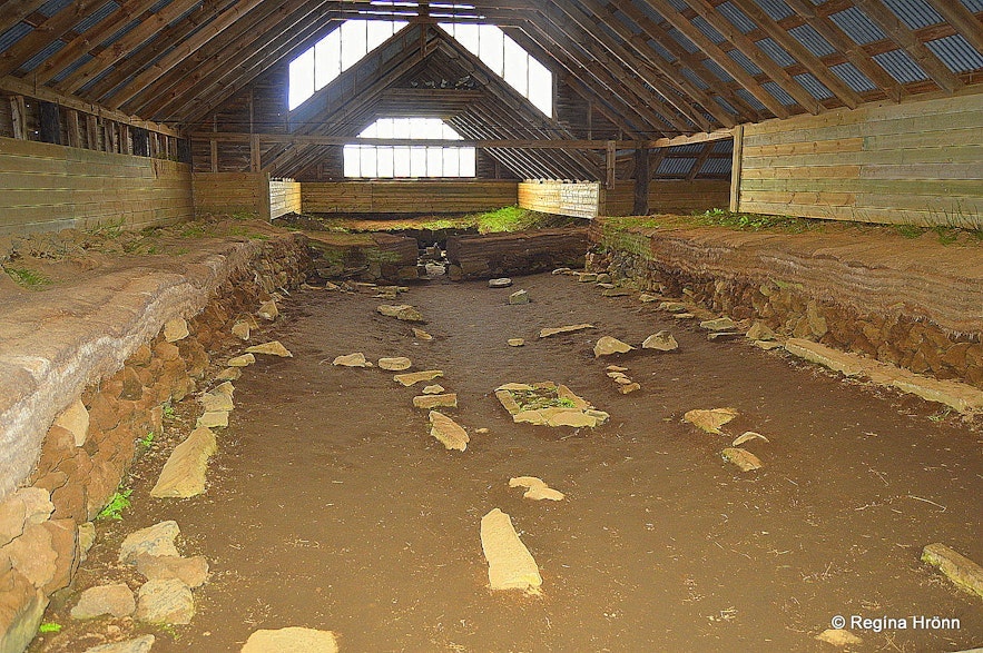 The interior of the Commonwealth Farm shows how medieval Icelanders once lived.