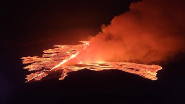 Wycieczka helikopterem nad wulkanem na półwyspie Reykjanes z Reykjaviku