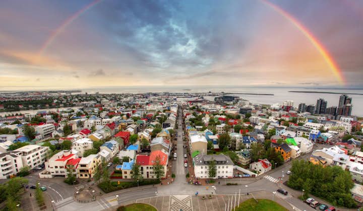 Reykjavík's skyline is most notable for its patchwork quilt of coloured tin roofs.