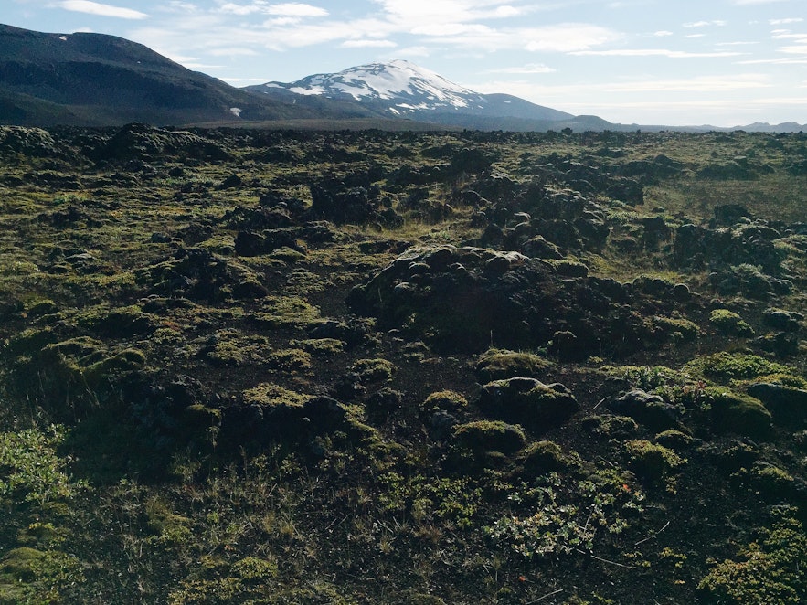 冰岛内陆高地赫克拉火山