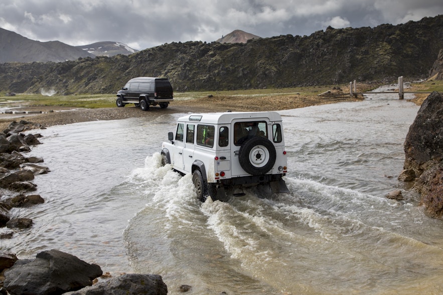 A 4x4 is necessary for river crossings.