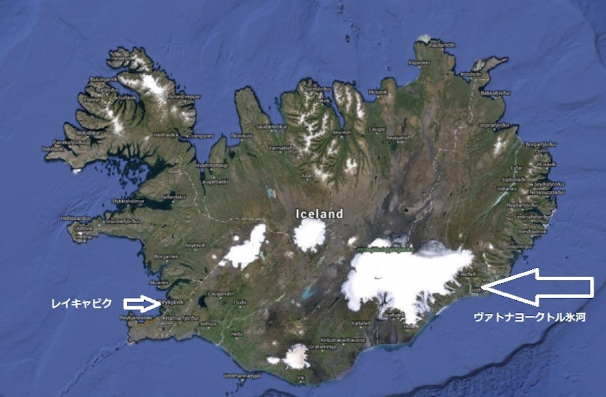 東部アイスランドにあるヴァトナヨークトル氷河