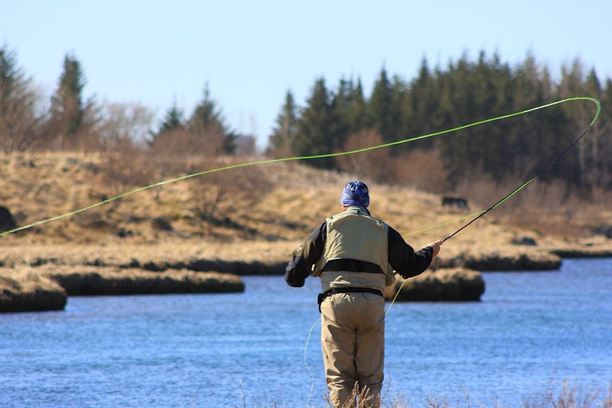 Heidarvatn lake is up to 98 feet (30 meters), making it a haven for fishing enthusiasts.