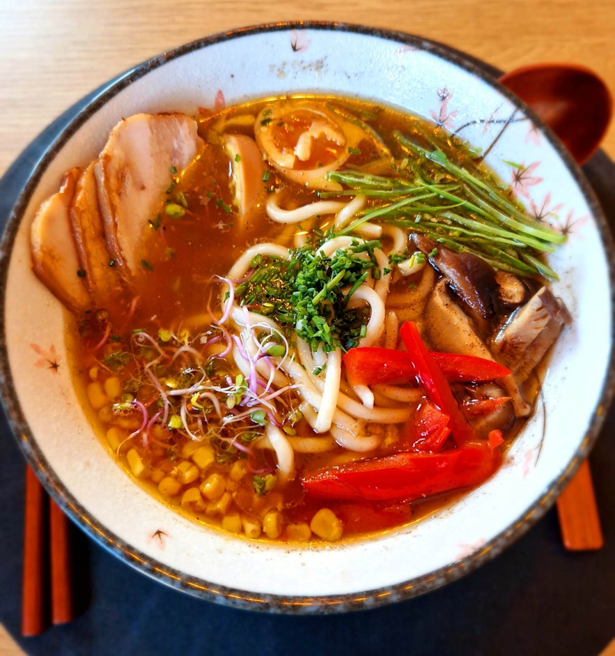The ramen in Hlöðufell is authentic and hearty.