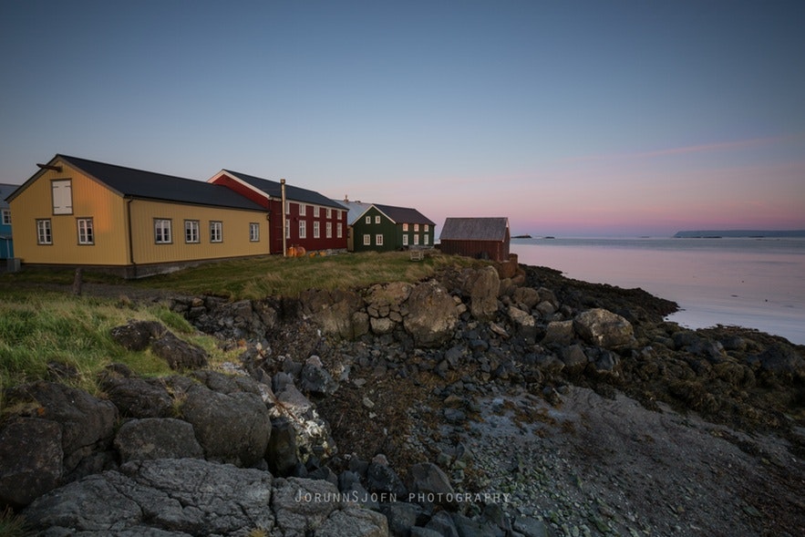 冰岛西部弗拉泰小岛的酒店Hótel Flatey外观和周边环境