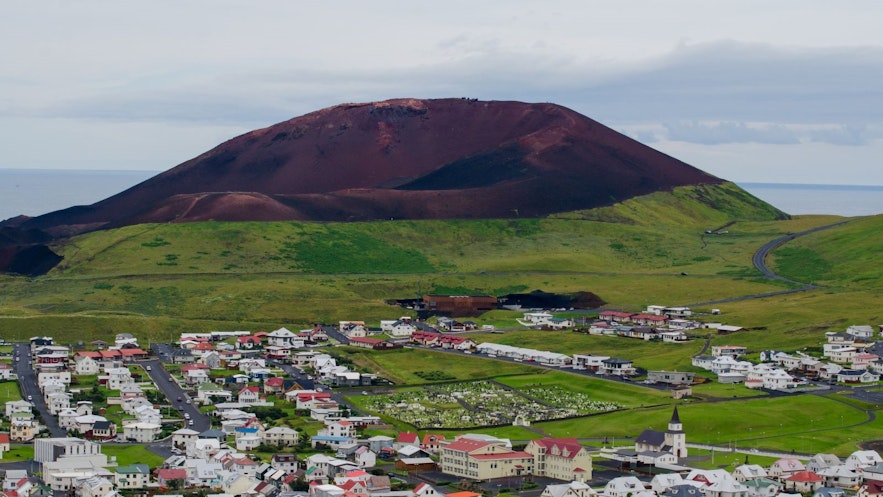 Heimaey has several fascinating attractions, including the Eldfell volcano, which erupted in 1973.