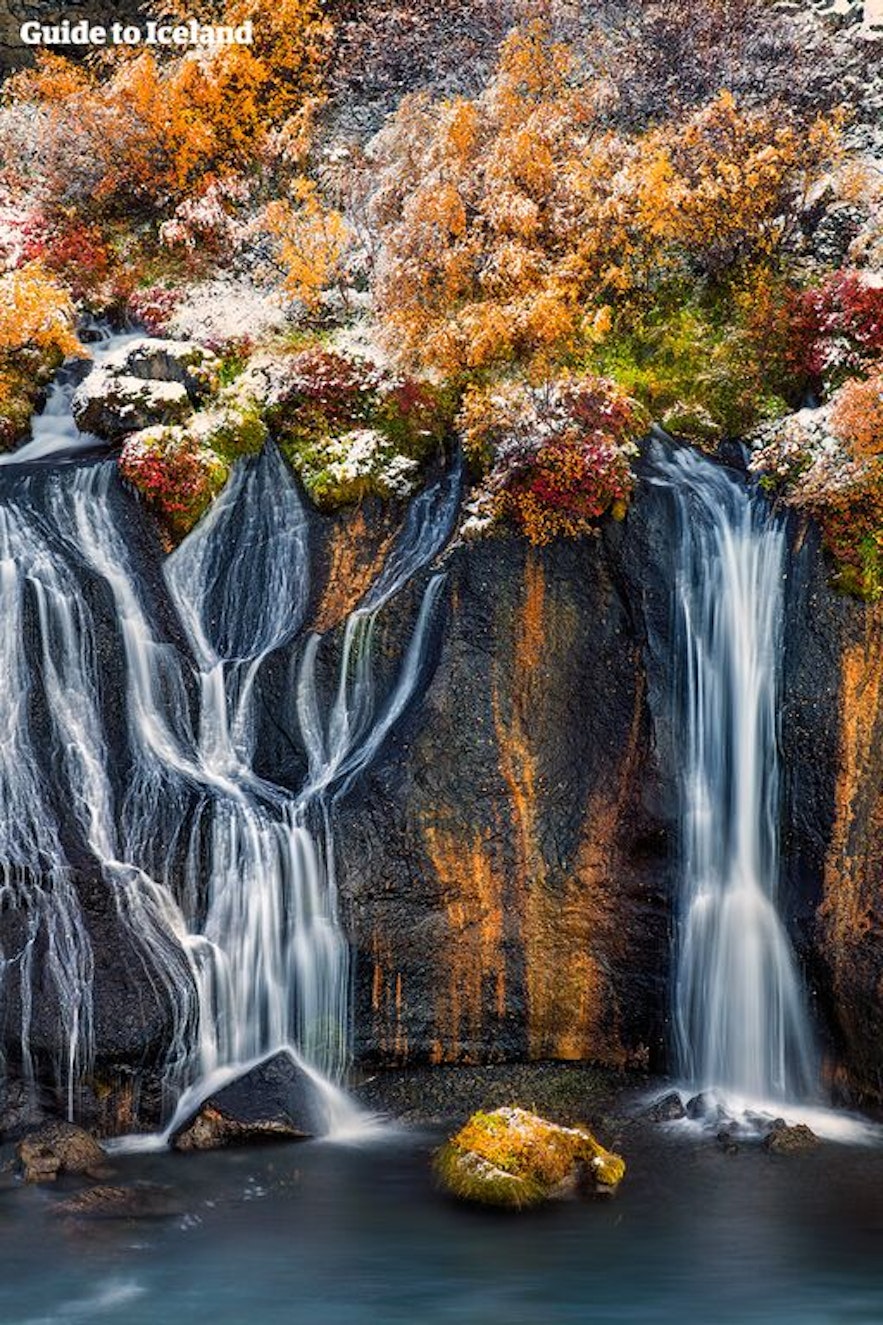 아름다운 가을 색으로 물든 아이슬란드