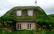 Sænautasel Turf House in the Highland of Iceland