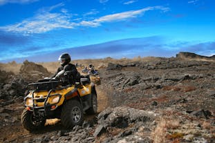 Even under the sun, and with the joy of an ATV ride, the Reykjanes Peninsula is still haunting.