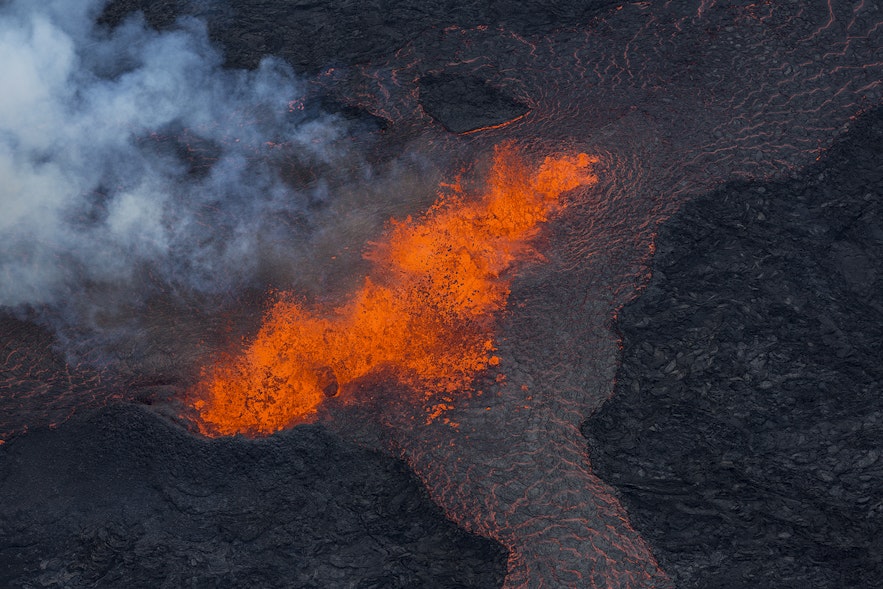 冰岛Holuhraun火山爆发