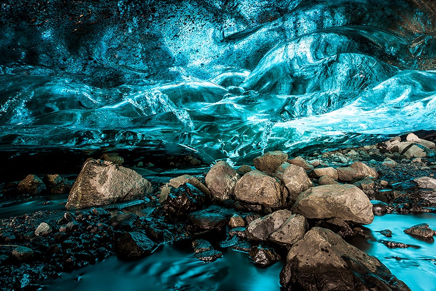 Ice cave in south Iceland by Stefan Forster