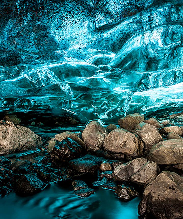 Ice cave in south Iceland by Stefan Forster