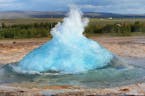 Visit the Geysir geothermal area and see the geyser Strokkur erupt!